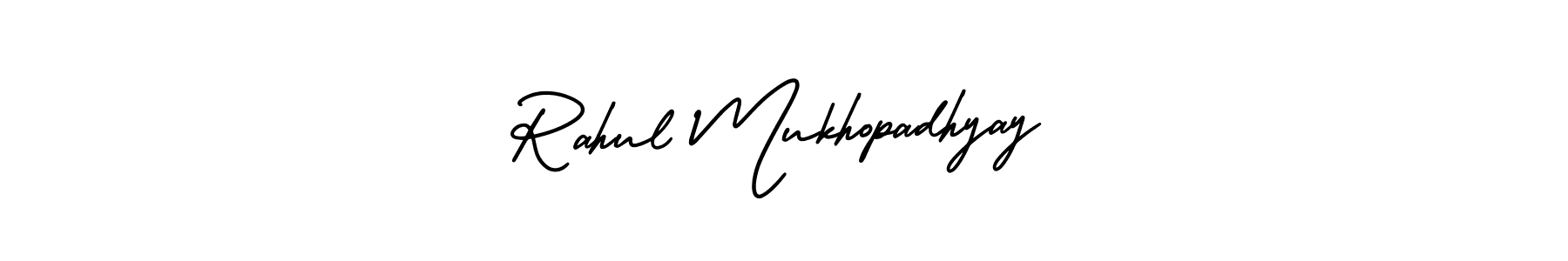 How to Draw Rahul Mukhopadhyay signature style? AmerikaSignatureDemo-Regular is a latest design signature styles for name Rahul Mukhopadhyay. Rahul Mukhopadhyay signature style 3 images and pictures png