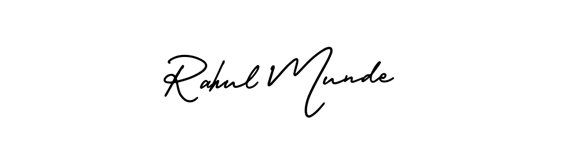 Use a signature maker to create a handwritten signature online. With this signature software, you can design (AmerikaSignatureDemo-Regular) your own signature for name Rahul Munde. Rahul Munde signature style 3 images and pictures png