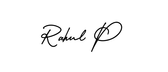 Best and Professional Signature Style for Rahul P. AmerikaSignatureDemo-Regular Best Signature Style Collection. Rahul P signature style 3 images and pictures png