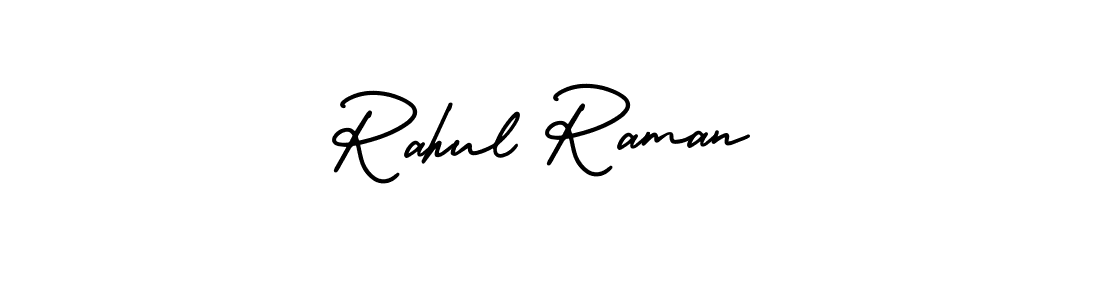 Make a beautiful signature design for name Rahul Raman. With this signature (AmerikaSignatureDemo-Regular) style, you can create a handwritten signature for free. Rahul Raman signature style 3 images and pictures png