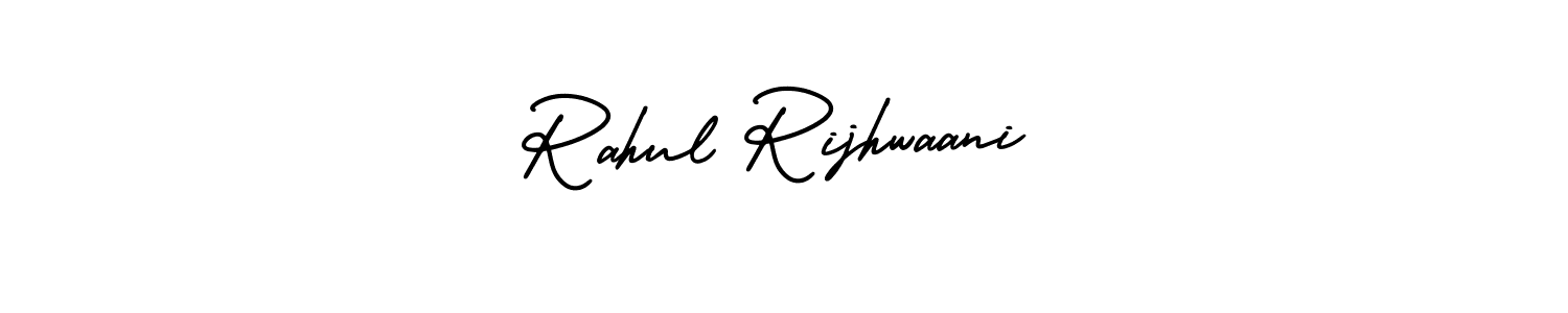 Use a signature maker to create a handwritten signature online. With this signature software, you can design (AmerikaSignatureDemo-Regular) your own signature for name Rahul Rijhwaani. Rahul Rijhwaani signature style 3 images and pictures png