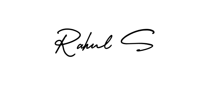 AmerikaSignatureDemo-Regular is a professional signature style that is perfect for those who want to add a touch of class to their signature. It is also a great choice for those who want to make their signature more unique. Get Rahul S name to fancy signature for free. Rahul S signature style 3 images and pictures png