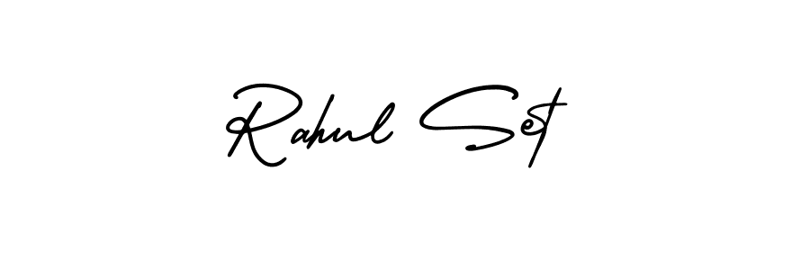 Create a beautiful signature design for name Rahul Set. With this signature (AmerikaSignatureDemo-Regular) fonts, you can make a handwritten signature for free. Rahul Set signature style 3 images and pictures png
