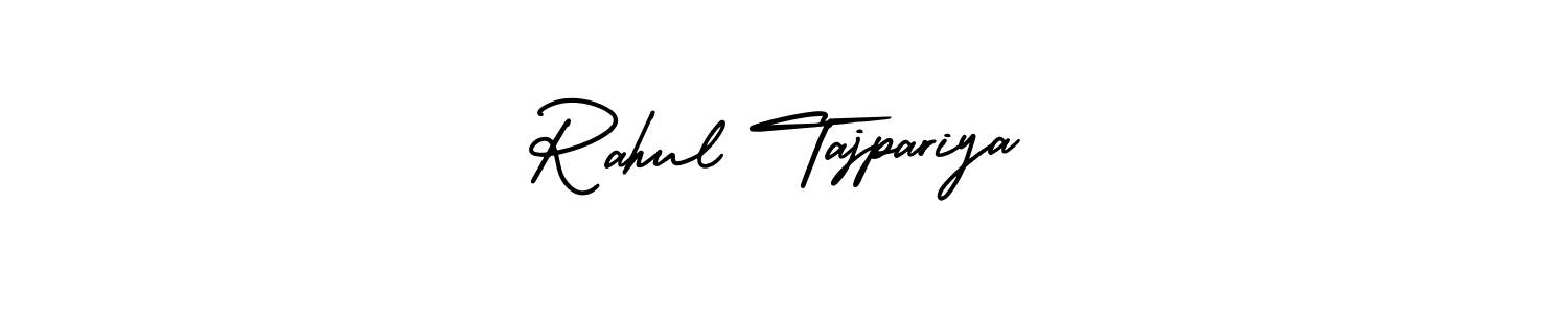 This is the best signature style for the Rahul Tajpariya name. Also you like these signature font (AmerikaSignatureDemo-Regular). Mix name signature. Rahul Tajpariya signature style 3 images and pictures png