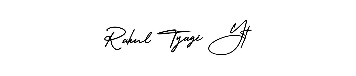It looks lik you need a new signature style for name Rahul Tyagi Yt. Design unique handwritten (AmerikaSignatureDemo-Regular) signature with our free signature maker in just a few clicks. Rahul Tyagi Yt signature style 3 images and pictures png
