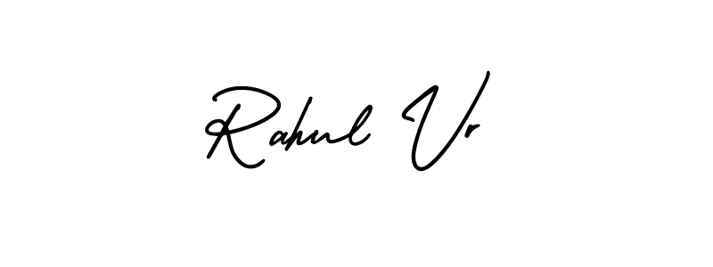 It looks lik you need a new signature style for name Rahul Vr. Design unique handwritten (AmerikaSignatureDemo-Regular) signature with our free signature maker in just a few clicks. Rahul Vr signature style 3 images and pictures png