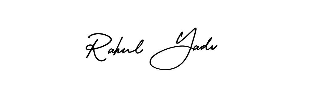 Make a short Rahul Yadv signature style. Manage your documents anywhere anytime using AmerikaSignatureDemo-Regular. Create and add eSignatures, submit forms, share and send files easily. Rahul Yadv signature style 3 images and pictures png