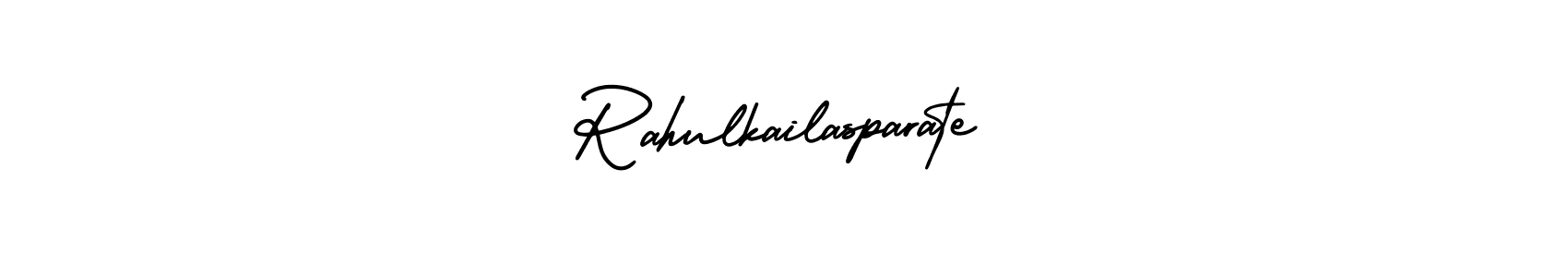 It looks lik you need a new signature style for name Rahulkailasparate. Design unique handwritten (AmerikaSignatureDemo-Regular) signature with our free signature maker in just a few clicks. Rahulkailasparate signature style 3 images and pictures png