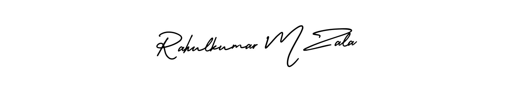 How to Draw Rahulkumar M Zala signature style? AmerikaSignatureDemo-Regular is a latest design signature styles for name Rahulkumar M Zala. Rahulkumar M Zala signature style 3 images and pictures png