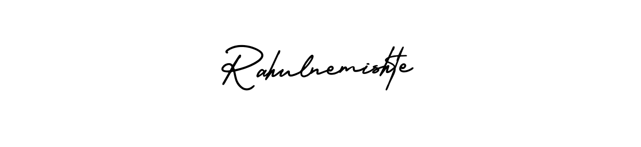 Create a beautiful signature design for name Rahulnemishte. With this signature (AmerikaSignatureDemo-Regular) fonts, you can make a handwritten signature for free. Rahulnemishte signature style 3 images and pictures png