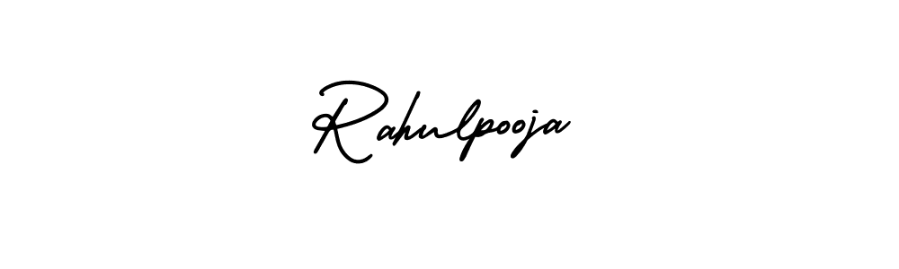 Rahulpooja stylish signature style. Best Handwritten Sign (AmerikaSignatureDemo-Regular) for my name. Handwritten Signature Collection Ideas for my name Rahulpooja. Rahulpooja signature style 3 images and pictures png