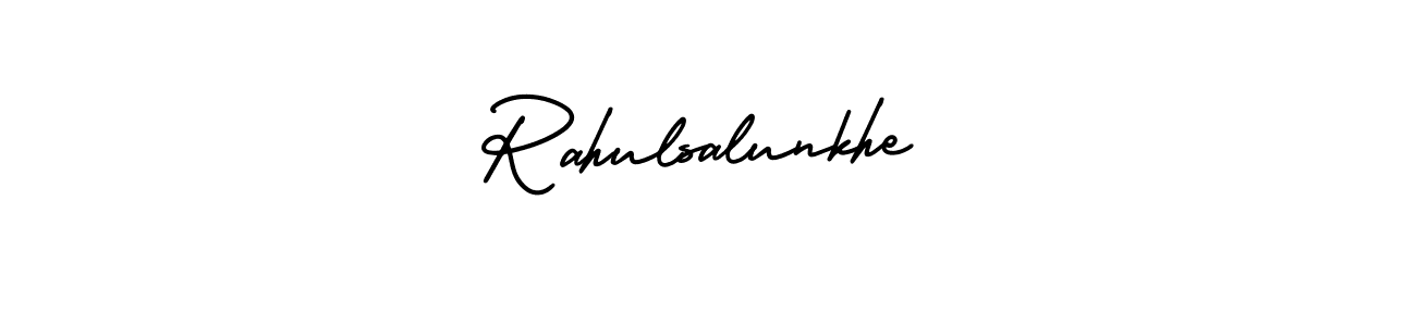 Design your own signature with our free online signature maker. With this signature software, you can create a handwritten (AmerikaSignatureDemo-Regular) signature for name Rahulsalunkhe. Rahulsalunkhe signature style 3 images and pictures png