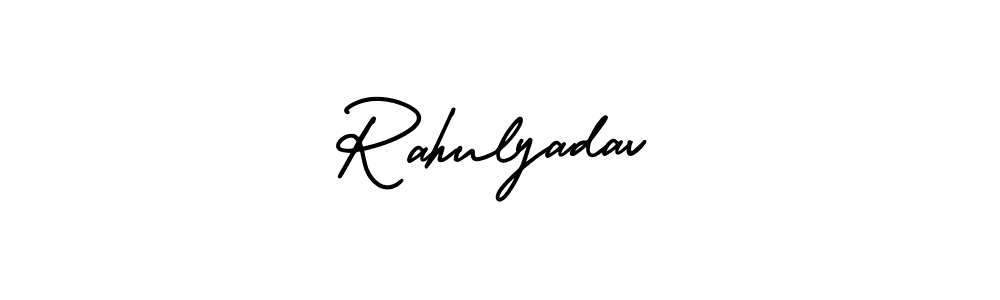 Use a signature maker to create a handwritten signature online. With this signature software, you can design (AmerikaSignatureDemo-Regular) your own signature for name Rahulyadav. Rahulyadav signature style 3 images and pictures png