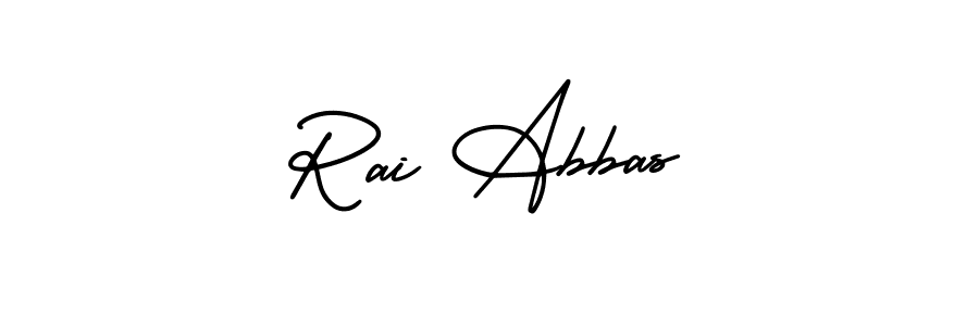 Similarly AmerikaSignatureDemo-Regular is the best handwritten signature design. Signature creator online .You can use it as an online autograph creator for name Rai Abbas. Rai Abbas signature style 3 images and pictures png