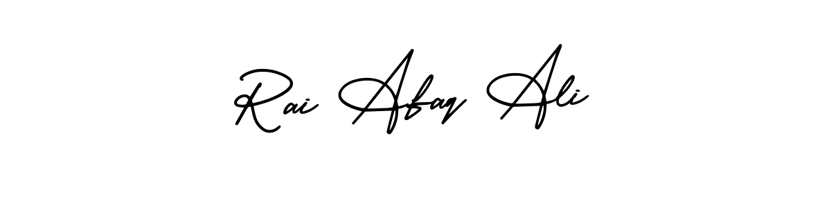 if you are searching for the best signature style for your name Rai Afaq Ali. so please give up your signature search. here we have designed multiple signature styles  using AmerikaSignatureDemo-Regular. Rai Afaq Ali signature style 3 images and pictures png