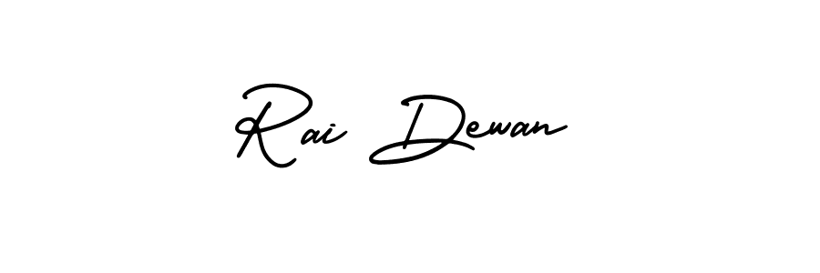 How to make Rai Dewan name signature. Use AmerikaSignatureDemo-Regular style for creating short signs online. This is the latest handwritten sign. Rai Dewan signature style 3 images and pictures png