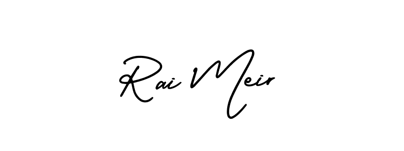 How to Draw Rai Meir signature style? AmerikaSignatureDemo-Regular is a latest design signature styles for name Rai Meir. Rai Meir signature style 3 images and pictures png