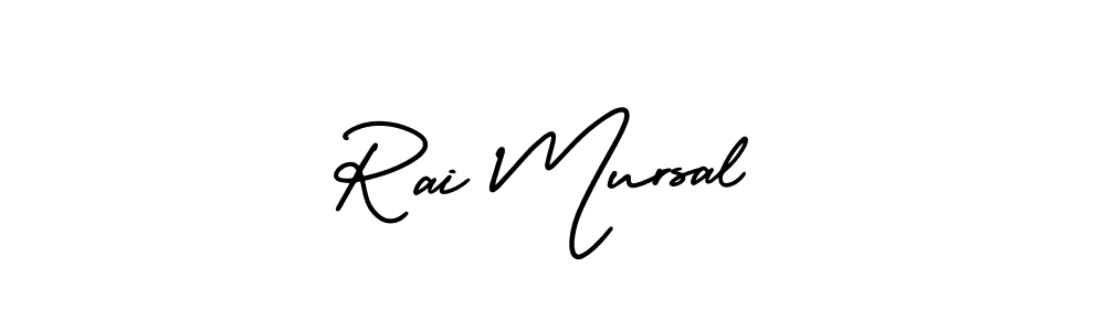 AmerikaSignatureDemo-Regular is a professional signature style that is perfect for those who want to add a touch of class to their signature. It is also a great choice for those who want to make their signature more unique. Get Rai Mursal name to fancy signature for free. Rai Mursal signature style 3 images and pictures png
