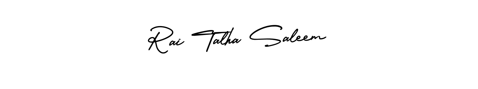 Make a short Rai Talha Saleem signature style. Manage your documents anywhere anytime using AmerikaSignatureDemo-Regular. Create and add eSignatures, submit forms, share and send files easily. Rai Talha Saleem signature style 3 images and pictures png