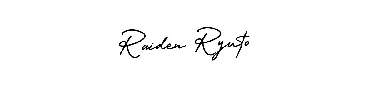 Create a beautiful signature design for name Raiden Ryuto. With this signature (AmerikaSignatureDemo-Regular) fonts, you can make a handwritten signature for free. Raiden Ryuto signature style 3 images and pictures png