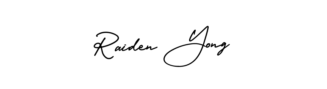 Raiden Yong stylish signature style. Best Handwritten Sign (AmerikaSignatureDemo-Regular) for my name. Handwritten Signature Collection Ideas for my name Raiden Yong. Raiden Yong signature style 3 images and pictures png