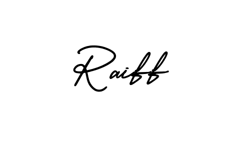 This is the best signature style for the Raiff name. Also you like these signature font (AmerikaSignatureDemo-Regular). Mix name signature. Raiff signature style 3 images and pictures png