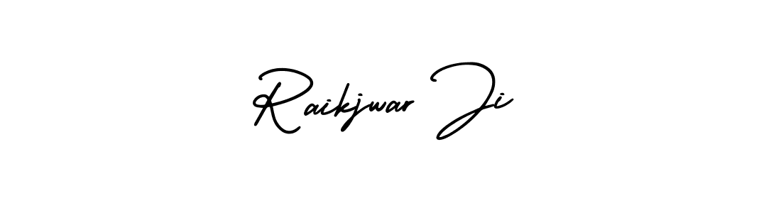 This is the best signature style for the Raikjwar Ji name. Also you like these signature font (AmerikaSignatureDemo-Regular). Mix name signature. Raikjwar Ji signature style 3 images and pictures png