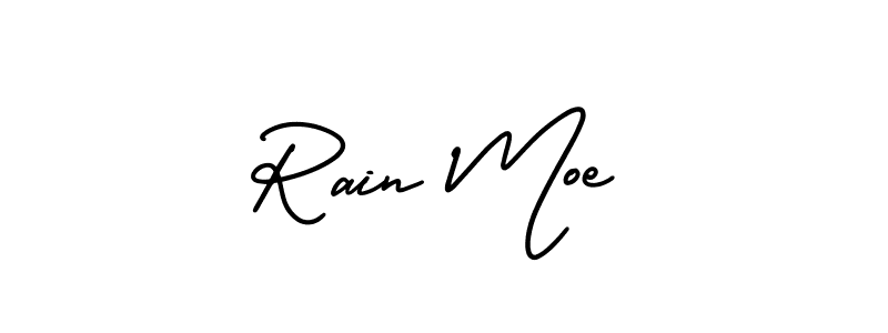 Use a signature maker to create a handwritten signature online. With this signature software, you can design (AmerikaSignatureDemo-Regular) your own signature for name Rain Moe. Rain Moe signature style 3 images and pictures png