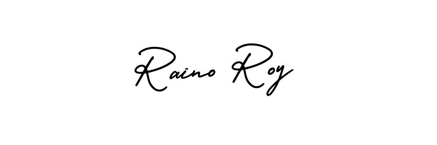 Make a beautiful signature design for name Raino Roy. With this signature (AmerikaSignatureDemo-Regular) style, you can create a handwritten signature for free. Raino Roy signature style 3 images and pictures png