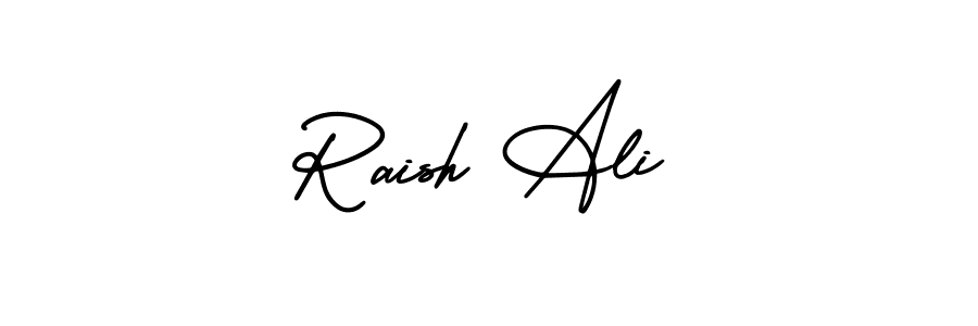 This is the best signature style for the Raish Ali name. Also you like these signature font (AmerikaSignatureDemo-Regular). Mix name signature. Raish Ali signature style 3 images and pictures png