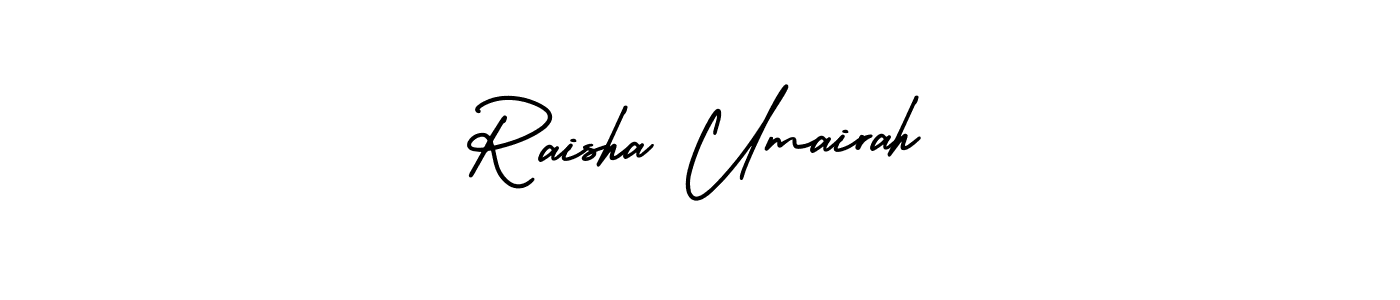 Also we have Raisha Umairah name is the best signature style. Create professional handwritten signature collection using AmerikaSignatureDemo-Regular autograph style. Raisha Umairah signature style 3 images and pictures png