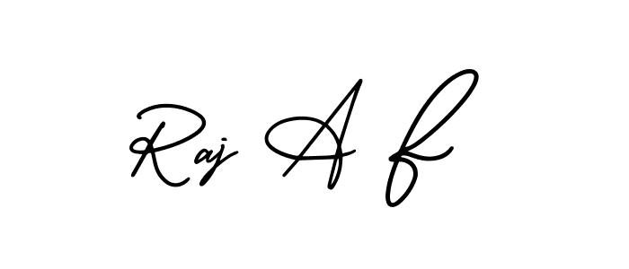 How to make Raj A F signature? AmerikaSignatureDemo-Regular is a professional autograph style. Create handwritten signature for Raj A F name. Raj A F signature style 3 images and pictures png