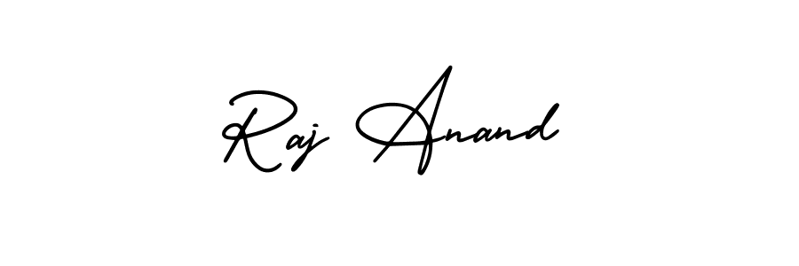 This is the best signature style for the Raj Anand name. Also you like these signature font (AmerikaSignatureDemo-Regular). Mix name signature. Raj Anand signature style 3 images and pictures png