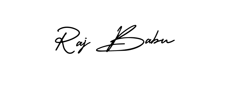 Use a signature maker to create a handwritten signature online. With this signature software, you can design (AmerikaSignatureDemo-Regular) your own signature for name Raj Babu. Raj Babu signature style 3 images and pictures png