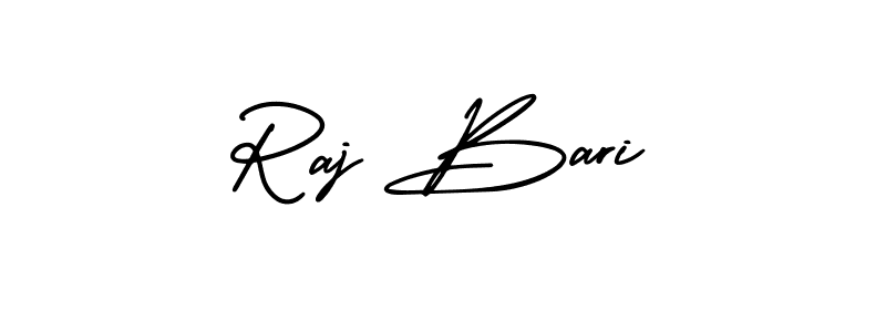 if you are searching for the best signature style for your name Raj Bari. so please give up your signature search. here we have designed multiple signature styles  using AmerikaSignatureDemo-Regular. Raj Bari signature style 3 images and pictures png