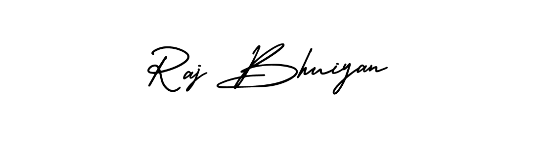 The best way (AmerikaSignatureDemo-Regular) to make a short signature is to pick only two or three words in your name. The name Raj Bhuiyan include a total of six letters. For converting this name. Raj Bhuiyan signature style 3 images and pictures png