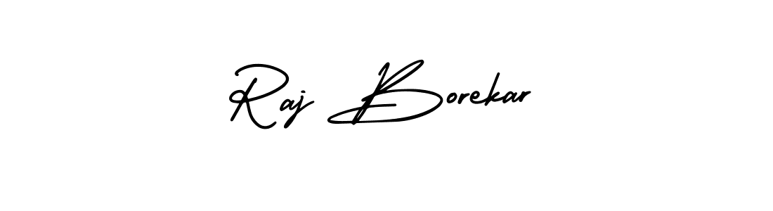 Make a beautiful signature design for name Raj Borekar. With this signature (AmerikaSignatureDemo-Regular) style, you can create a handwritten signature for free. Raj Borekar signature style 3 images and pictures png