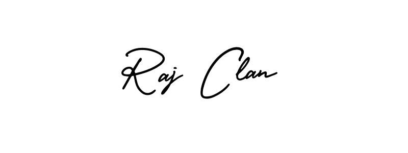 Make a beautiful signature design for name Raj Clan. With this signature (AmerikaSignatureDemo-Regular) style, you can create a handwritten signature for free. Raj Clan signature style 3 images and pictures png