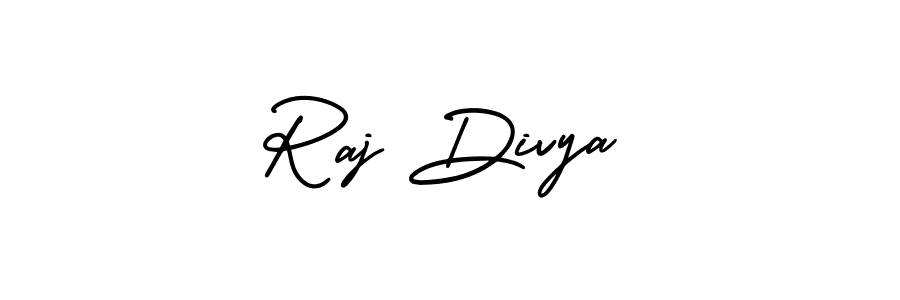 Raj Divya stylish signature style. Best Handwritten Sign (AmerikaSignatureDemo-Regular) for my name. Handwritten Signature Collection Ideas for my name Raj Divya. Raj Divya signature style 3 images and pictures png