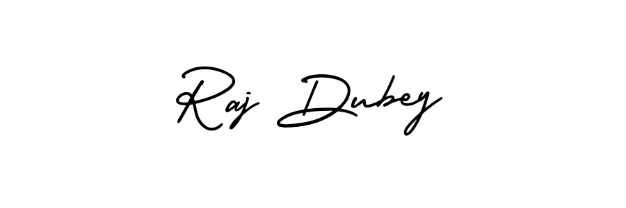 How to make Raj Dubey signature? AmerikaSignatureDemo-Regular is a professional autograph style. Create handwritten signature for Raj Dubey name. Raj Dubey signature style 3 images and pictures png