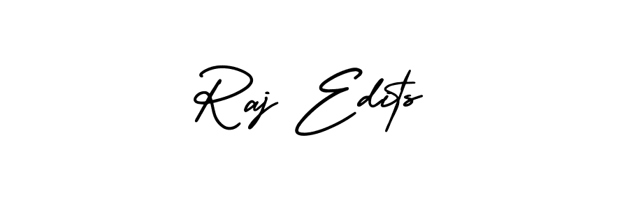 Create a beautiful signature design for name Raj Edits. With this signature (AmerikaSignatureDemo-Regular) fonts, you can make a handwritten signature for free. Raj Edits signature style 3 images and pictures png