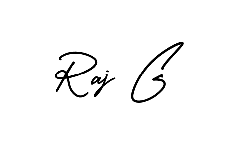 Raj G stylish signature style. Best Handwritten Sign (AmerikaSignatureDemo-Regular) for my name. Handwritten Signature Collection Ideas for my name Raj G. Raj G signature style 3 images and pictures png