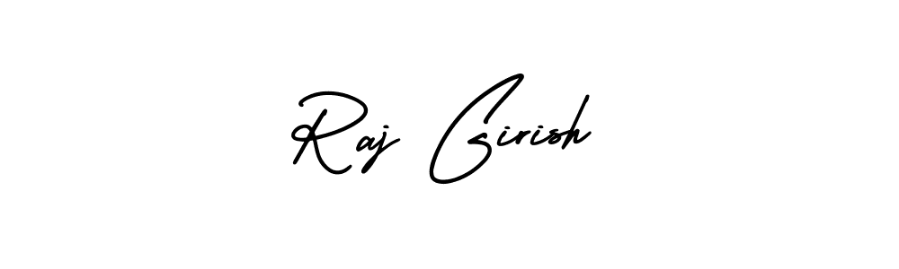 Make a beautiful signature design for name Raj Girish. With this signature (AmerikaSignatureDemo-Regular) style, you can create a handwritten signature for free. Raj Girish signature style 3 images and pictures png