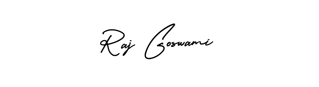 How to make Raj Goswami signature? AmerikaSignatureDemo-Regular is a professional autograph style. Create handwritten signature for Raj Goswami name. Raj Goswami signature style 3 images and pictures png