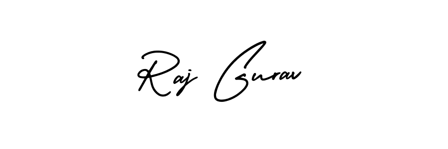 How to make Raj Gurav signature? AmerikaSignatureDemo-Regular is a professional autograph style. Create handwritten signature for Raj Gurav name. Raj Gurav signature style 3 images and pictures png