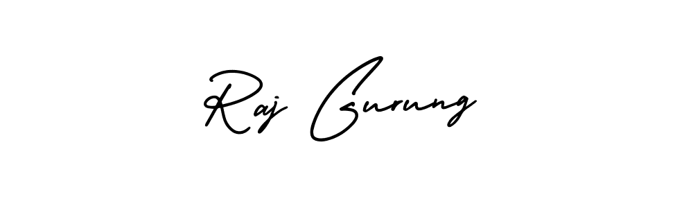 It looks lik you need a new signature style for name Raj Gurung. Design unique handwritten (AmerikaSignatureDemo-Regular) signature with our free signature maker in just a few clicks. Raj Gurung signature style 3 images and pictures png