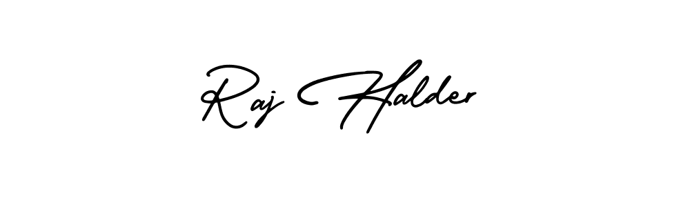 Create a beautiful signature design for name Raj Halder. With this signature (AmerikaSignatureDemo-Regular) fonts, you can make a handwritten signature for free. Raj Halder signature style 3 images and pictures png