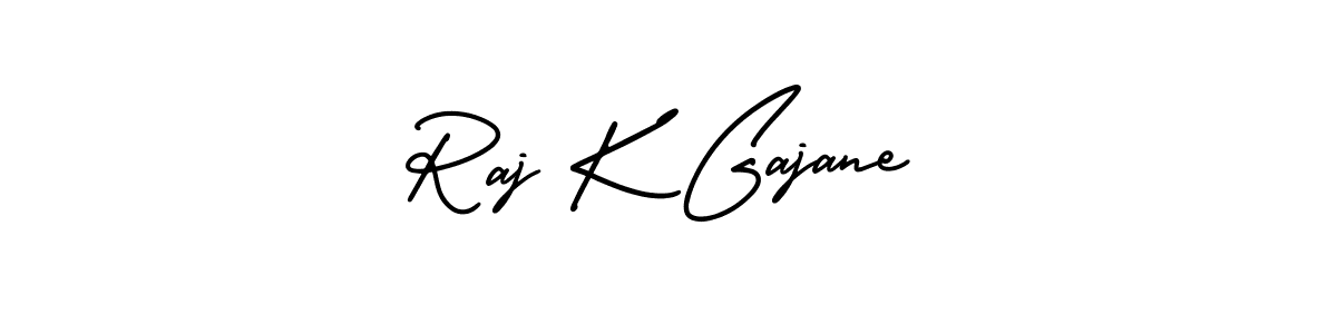 This is the best signature style for the Raj K Gajane name. Also you like these signature font (AmerikaSignatureDemo-Regular). Mix name signature. Raj K Gajane signature style 3 images and pictures png