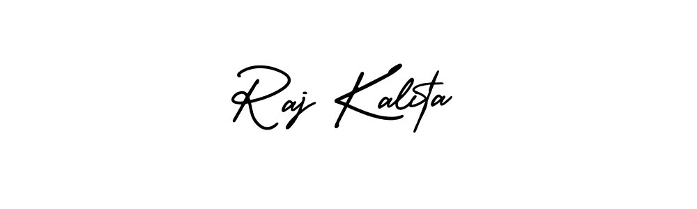 Make a beautiful signature design for name Raj Kalita. With this signature (AmerikaSignatureDemo-Regular) style, you can create a handwritten signature for free. Raj Kalita signature style 3 images and pictures png