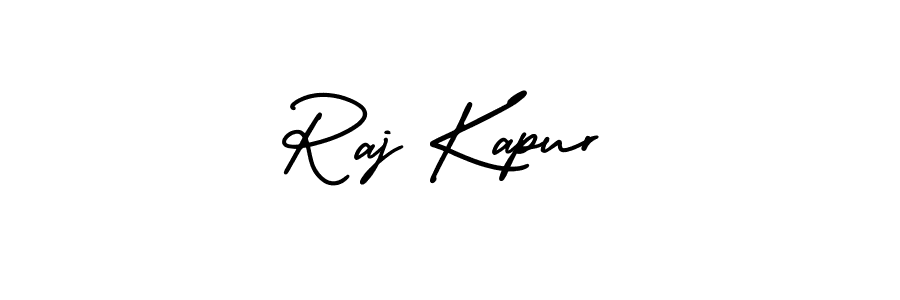 How to make Raj Kapur name signature. Use AmerikaSignatureDemo-Regular style for creating short signs online. This is the latest handwritten sign. Raj Kapur signature style 3 images and pictures png